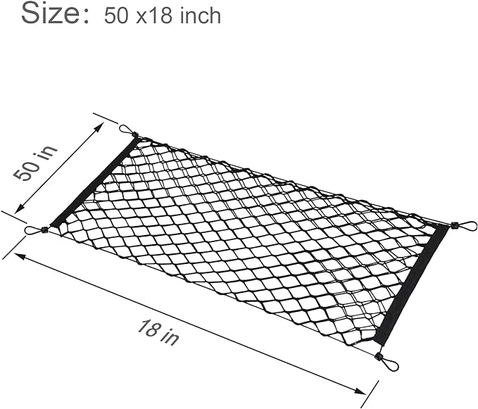 Automotive Cargo Net for Pickup Truck Bed (50" x 18")