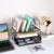 Desk Organizers and Accessories with Sliding Drawer (Black)