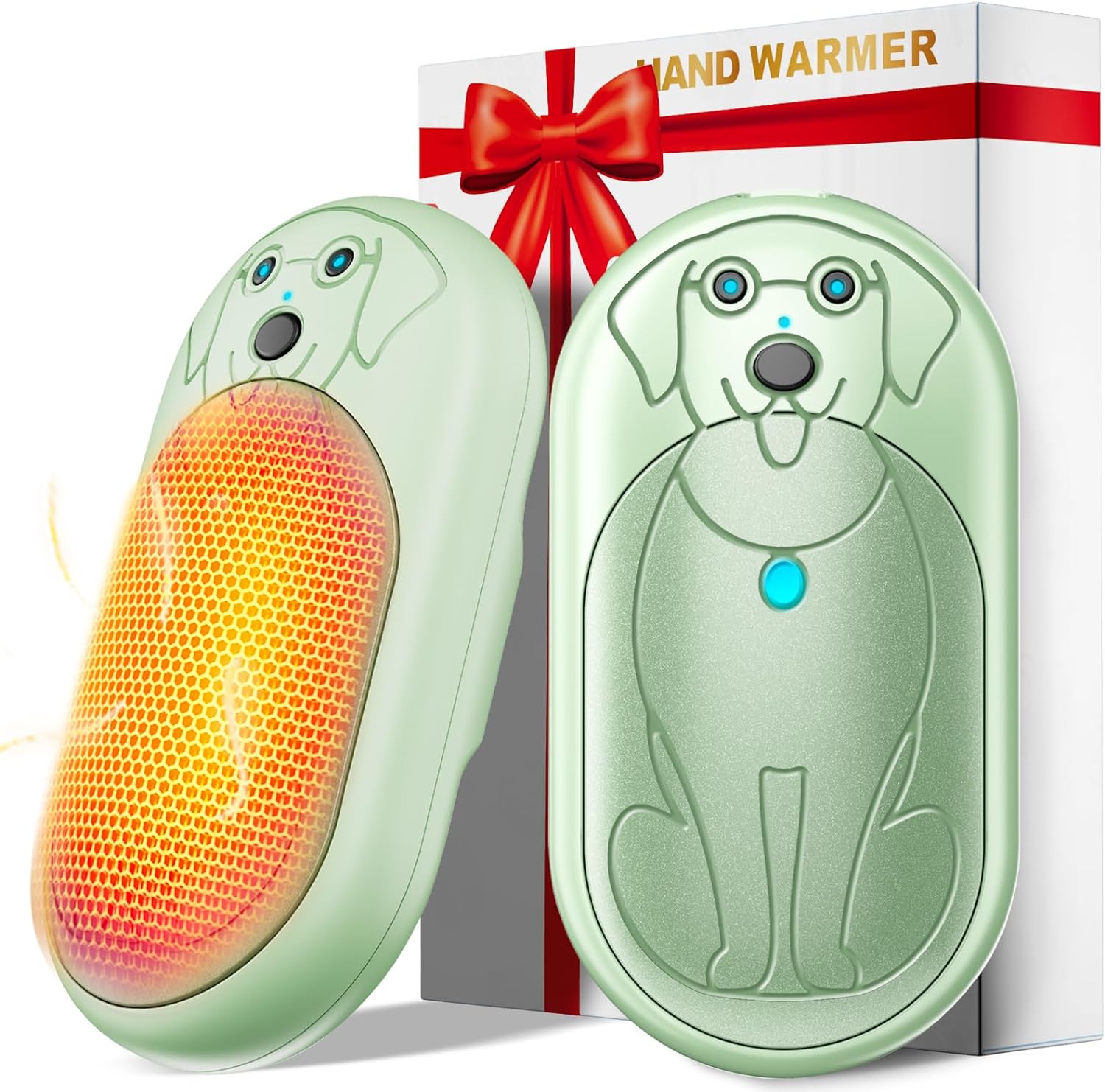 Electric Hand Warmers 2 Pack, Rechargeable 6000Mah Portable Hand Warmer Battery Operated Hand Warmers