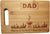 Gifts for Dad Cutting Board Master of the Grill and Best Dad Ever Gift (10.6 x 7 Rectangle)