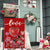 Valentine Day Garden Flag Vertical Double Sided Burlap (12" X 18")