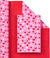 Reversible Wrapping Paper Pink and Red Heart Design (17" x 33')