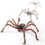 32'' Animatronics Crawler Spider Halloween Decorations Sound Activated with Creepy Sound, Motion, Light Up Eyes