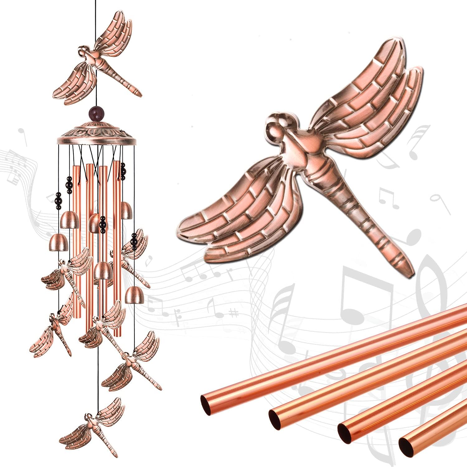 Dragonfly Wind Chimes Decoration for Home, Indoor, Yard, Patio, Festival, Garden Decor