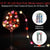 10FT Valentine's Day Heart 30 LEDs Lights Battery Operated with 8 Modes and Timer