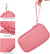 Cord Cable Electronic Organizer Waterproof Case Bag, Double Layer - Pink