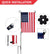 Garden Flag Accessories: 10-Pack of Rubber Stoppers and Anti-Wind Clips