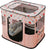 Collapsible Portable Foldable Pet Playpen for Pets, Pink, Small