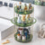 3 Tier Rotating Makeup Organizer Skincare Clear Make Up Storage Perfume Organizers, Green