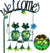 Frog Swing Garden Solar Lights with Welcome Sign (48 inch)