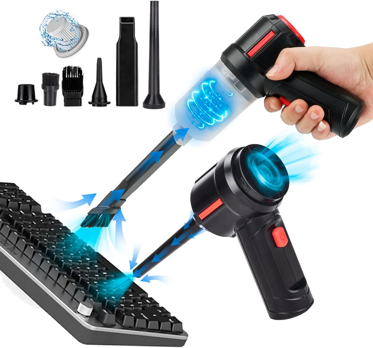 Cordless Air Duster for Keyboard Cleaning 35000RPM