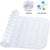 Bathroom Mat Bath Tub Shower Stall Mat with Suction Cups and Drain Holes, 31 x 15.5 Inch (Clear)