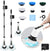 Cordless Cleaning Brush with 7 Replaceable Drill Brush Heads and 54" Adjustable Extension Arm