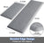 Cushioned Kitchen Mats Non Slip Rug Set, PVC Non Skid Comfort Cushion Mat for Kitchen Floor, Gray