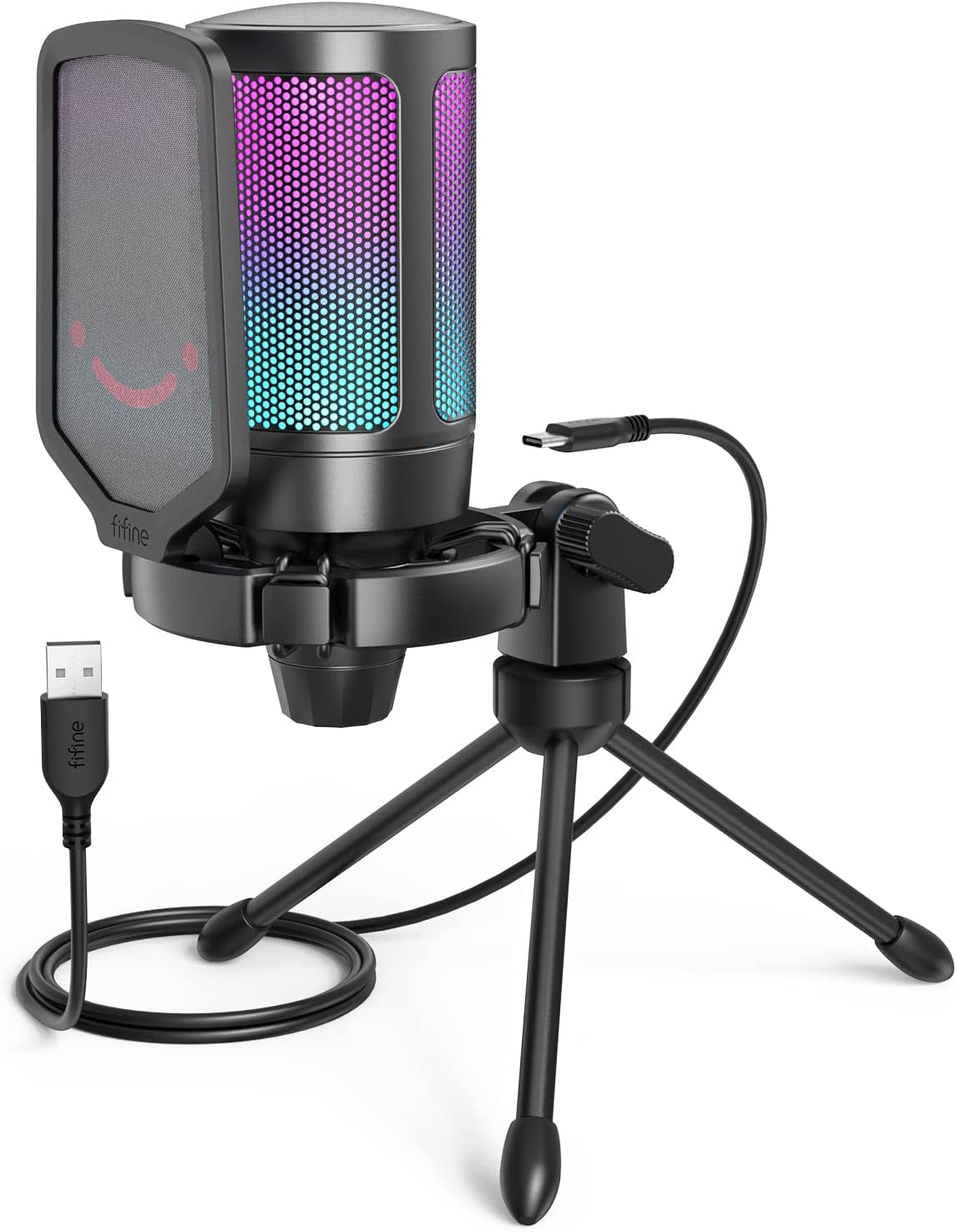 Gaming USB Microphone for Streaming Discord Twitch Podcasts Videos