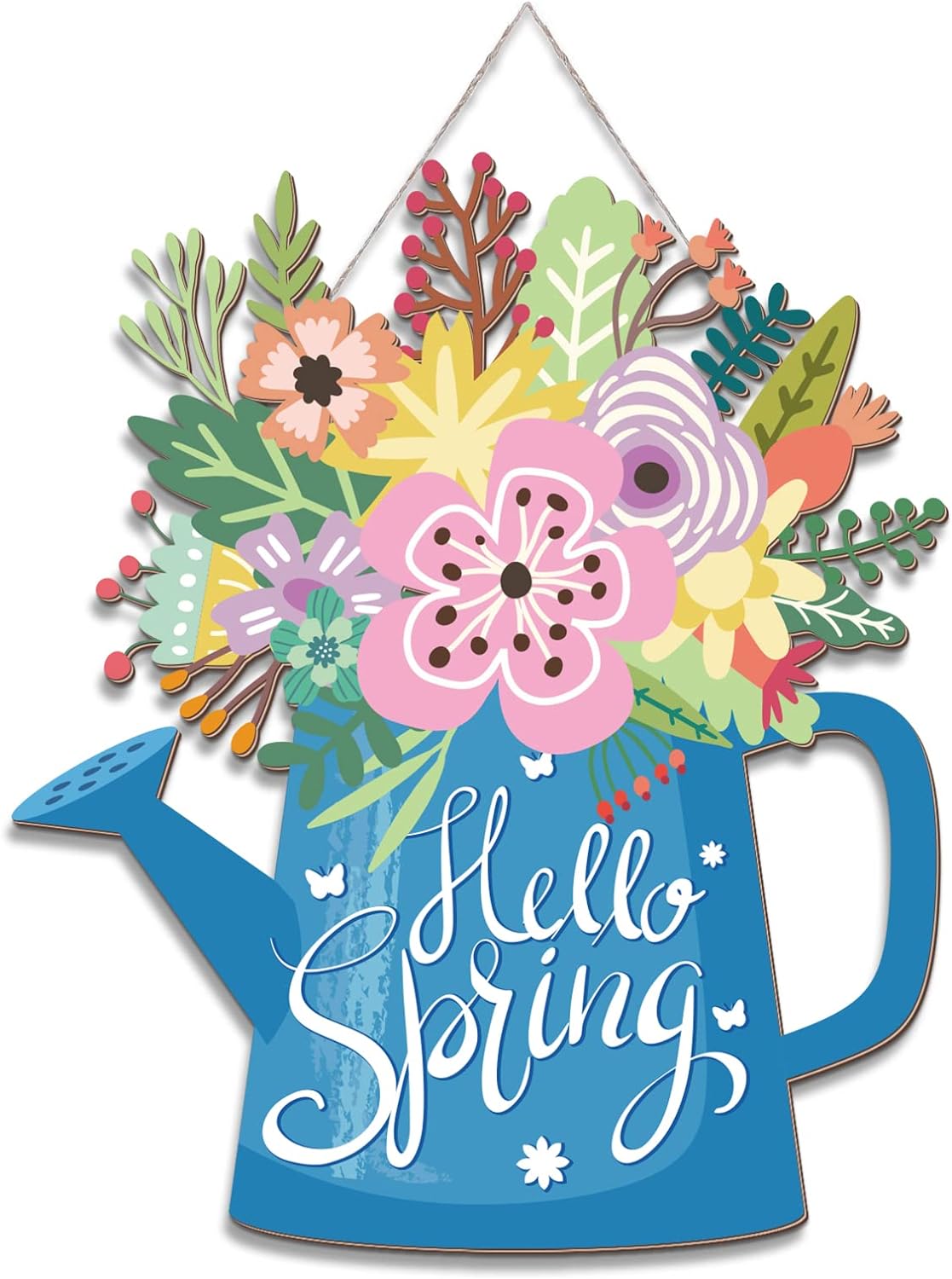 Hello Spring Spring Decorations for Home Spring Wreaths for Front Door