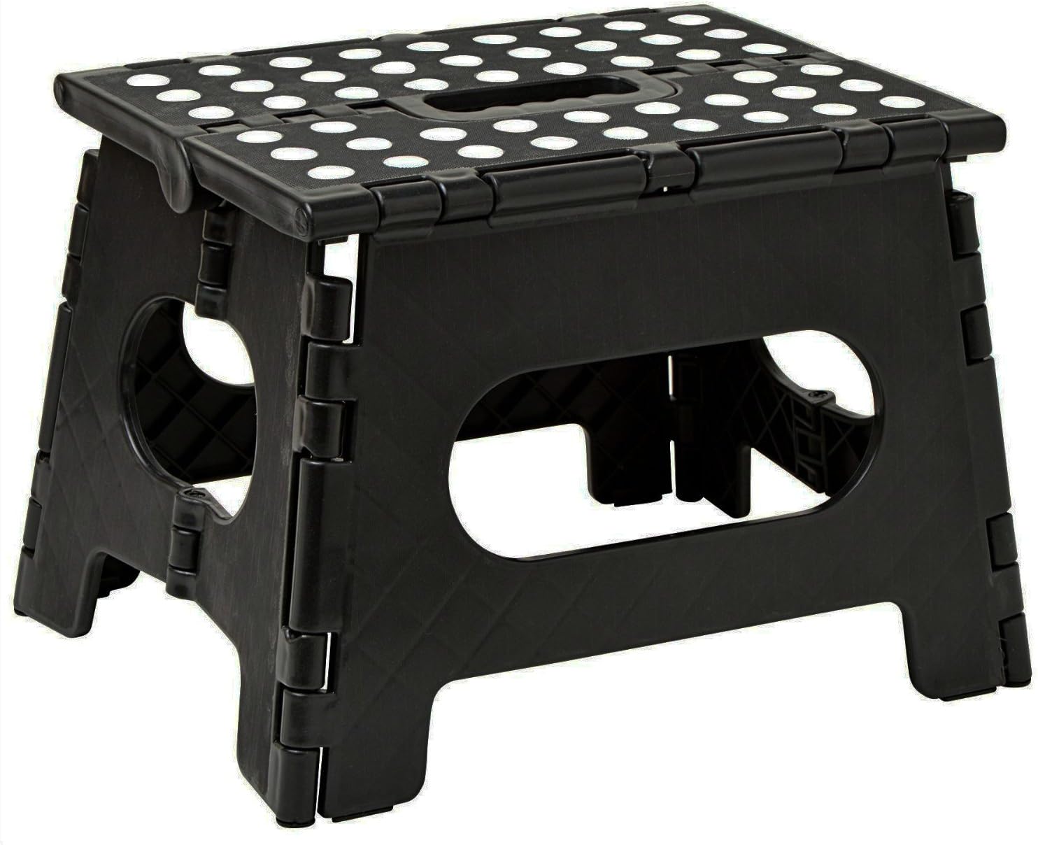 Laundry Folding Step Stool Lightweight Step Stool, Black