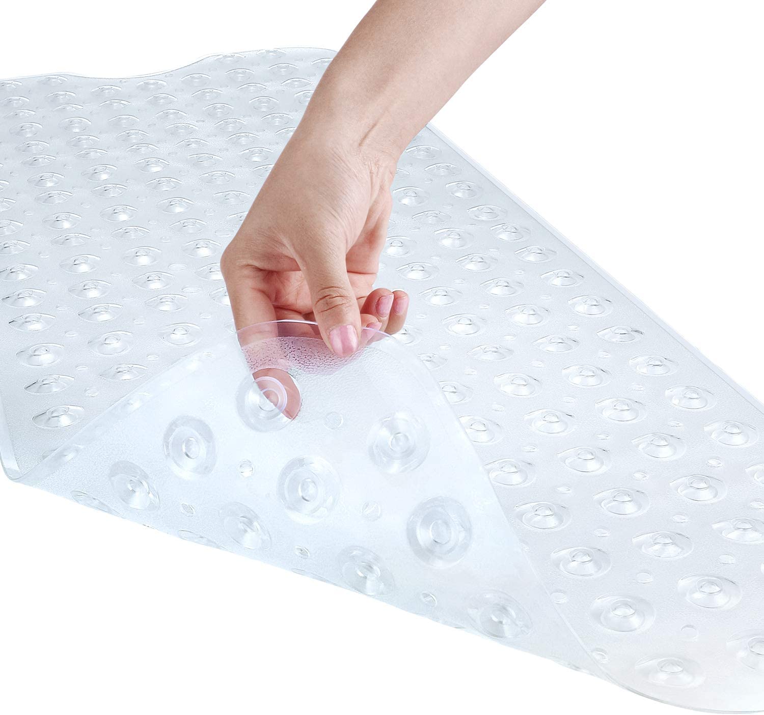 Bathtub Mat with Suction Cups 40 x 16 Inch Non-Slip and Extra Large