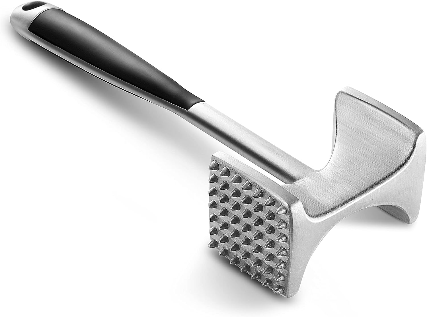 Heavy Duty Pounder Meat Tenderizer Hammer with Comfortable-Grip Handle for Tenderizing Steak, Beef and Fish