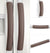 Refrigerator Handle Covers Adjustable Appliance Handle Covers 5PCS (Dark Brown)