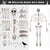 Halloween Decorations 28 Pieces Skeleton Bones and Skull with Crow for Outdoor Decoration