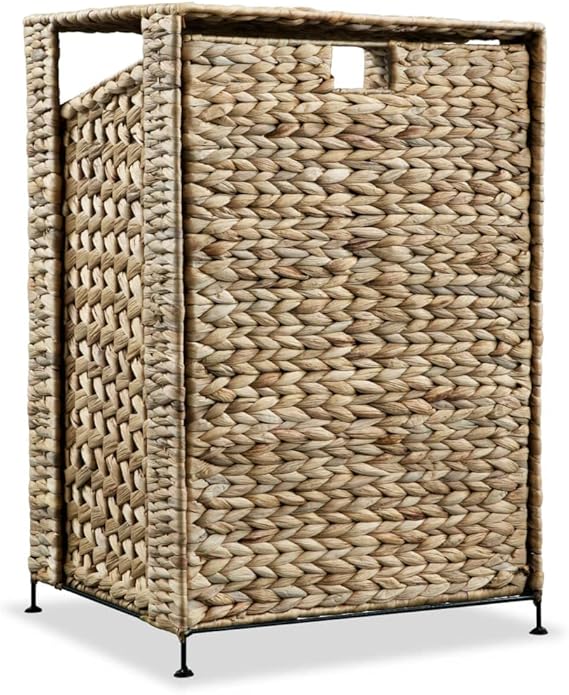 Rustic Style Brown Laundry Basket for Bathroom