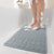 Bath Mat Non Slip Mat Non Slip with Suction Cups and Drain Holes (14"x27" Gray)