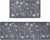 Kitchen Rugs and Mats Cushioned Anti-Fatigue Floor Mat, Gray (17"x47" + 17"x29")