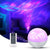 Galaxy Star Projector Night Light for Kids with White Noise and Bluetooth Music Speaker (White)