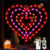 Red Pink Rose Red Heart Silhouette Lights with USB Plug Valentine's Day Lights