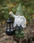 Solar Garden Gnomes Outdoor with Holding Vintage Lantern for Outside, Yard, Lawn, Patio