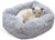 Cat Bed for Indoor Cats 22" Anti-Slip & Waterproof Bottom Cushion (22 x 18 x 7 inch, Grey)