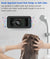 Phone Holder with 360° Rotation Waterproof Shower Wall Mounted Phone Holder, Up to 7" (Black)