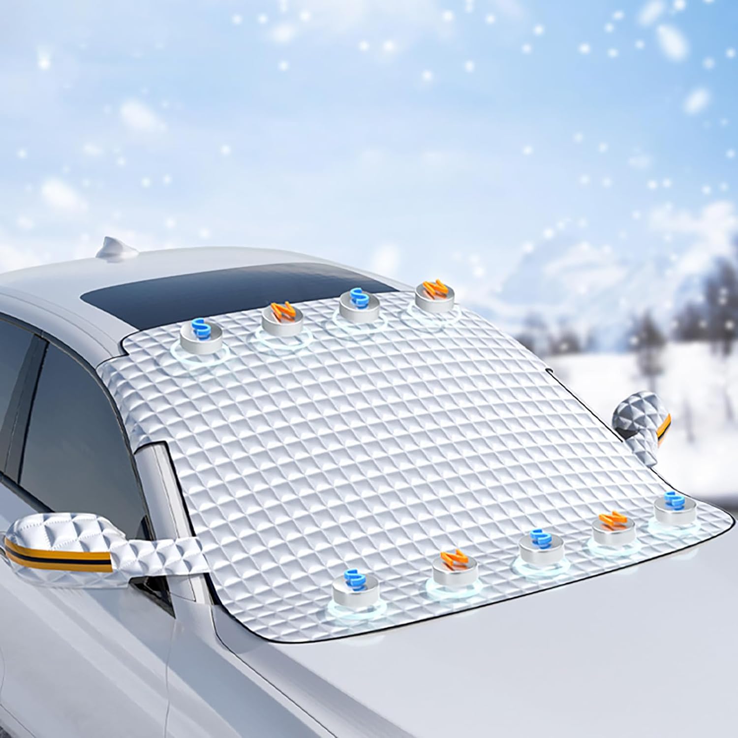 Windshield Protection Cover (57" x 44") Automotive Exterior Accessories Winter Car Accessories for Cars Trucks Vans & SUVs