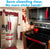 Washable Refrigerator Door Handle Covers Set of 5, Red Velvet