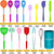 Kitchen Utensils Set 15 Pieces Silicone Cooking Kitchen Utensils Set