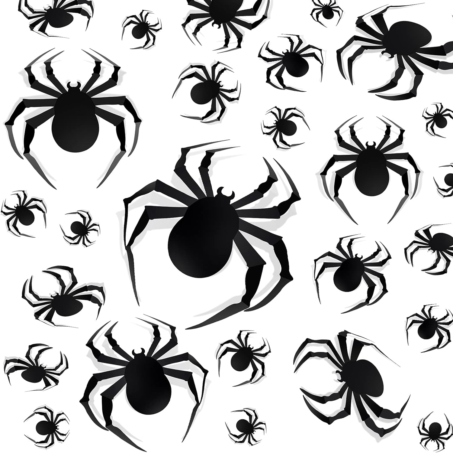 Realistic Halloween Home Spider Decorations 30PCS Spider Stickers