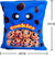 Stuffed Pillow Plushies Doll a Bag of Cookie Toy, Blue