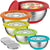 Mixing Bowls with Lids Set with Airtight Lids and 3 Grater Attachment