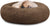 Donut Dog Bed Small Plush Calming Dog Beds - Small, Brown (23"x23")