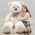 4FT Giant Teddy Bear Big Stuffed Bear for Gifts Valentines Birthdays (Cream)