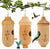 Hummingbird House Wooden Nesting House 3 Pack for Gardening Gifts Home Decoration