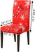 Chair Protector Christmas Decoration 4 Pieces Stretch Removable Washable Seat Cover