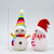 Christmas Decorations Set of 3 7.3'' LED Snowmen Lamp Color Changing Battery Operated with Colorful Hat & Scarf Christmas Desk Decoration