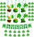 St Patrick's Day Decorations 31PCS Pre-Assembled Shamrock Lucky Banner Garlands