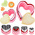 Heart Cookie Cutters Set of 6 Bread Cutters Heart Shapes