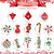 Christmas Peppermint Candy Hanging Decorations, Ceiling Whirl Streamers for Home Winter Holiday Christmas Party (Red White Green)