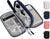 Cable Organizer Bag Accessories Case USB Charger Bag, Navy Blue