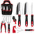 Gardening Tools 9 Pieces Stainless Steel Tool Set with Tote Bag