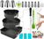 Cake Pan Set with Removable Base 99 Pieces, Cake Decorating Supplies with 3 Nonstick Bakeware Springform Pans (8" 9" 10"),